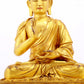 A gilt bronze statue of Gautama Buddha