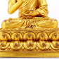 A gilt bronze statue of Gautama Buddha