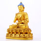 A gilt bronze statue of Gautama Buddha