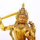 A gilt bronze statue of Manjushri Bodhisattva