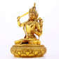 A gilt bronze statue of Manjushri Bodhisattva