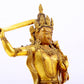 A gilt bronze statue of Manjushri Bodhisattva