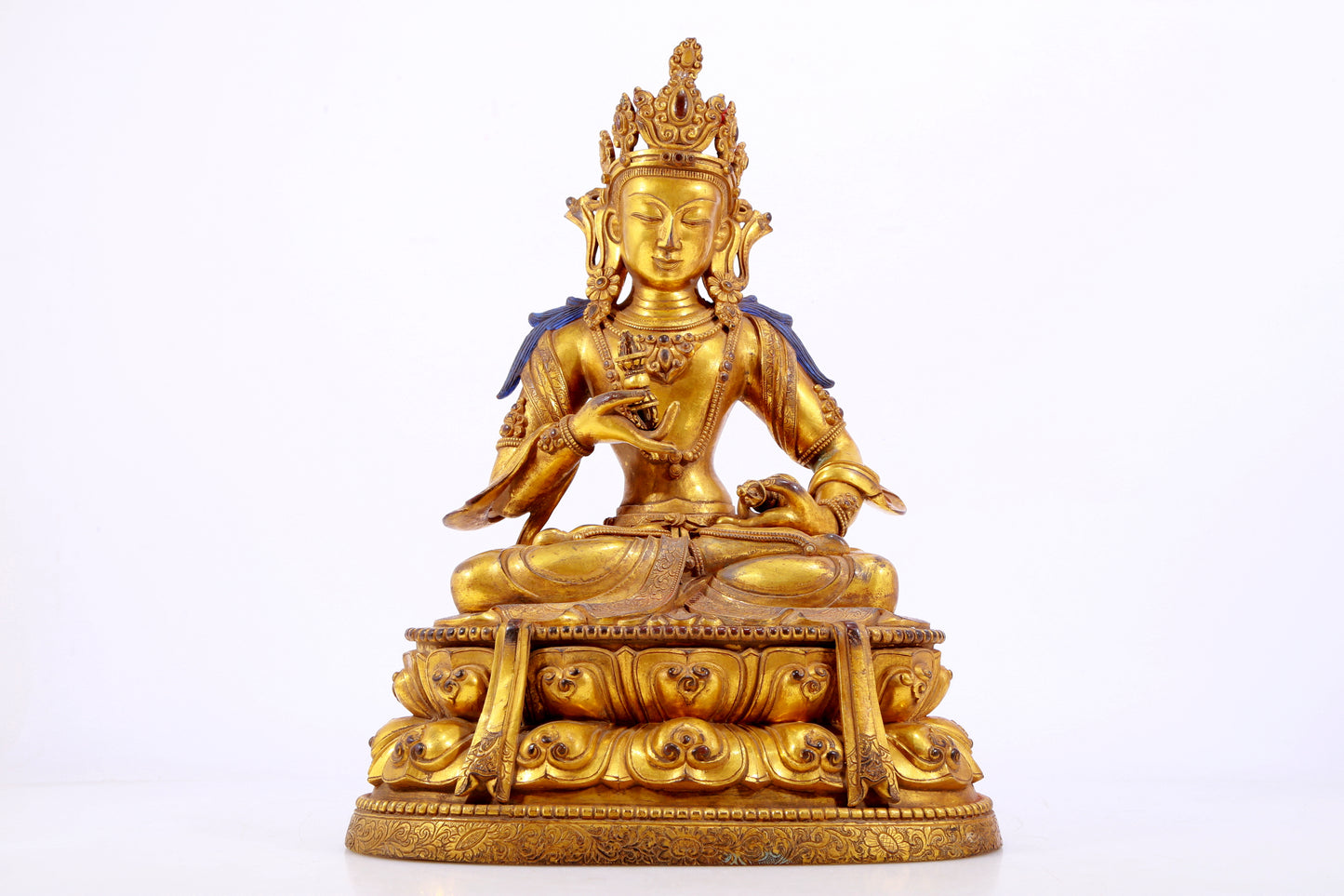 A Splendid Gilt-Bronze Figure Of Vajrasattva