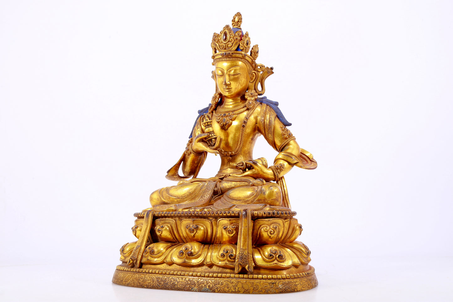 A Splendid Gilt-Bronze Figure Of Vajrasattva