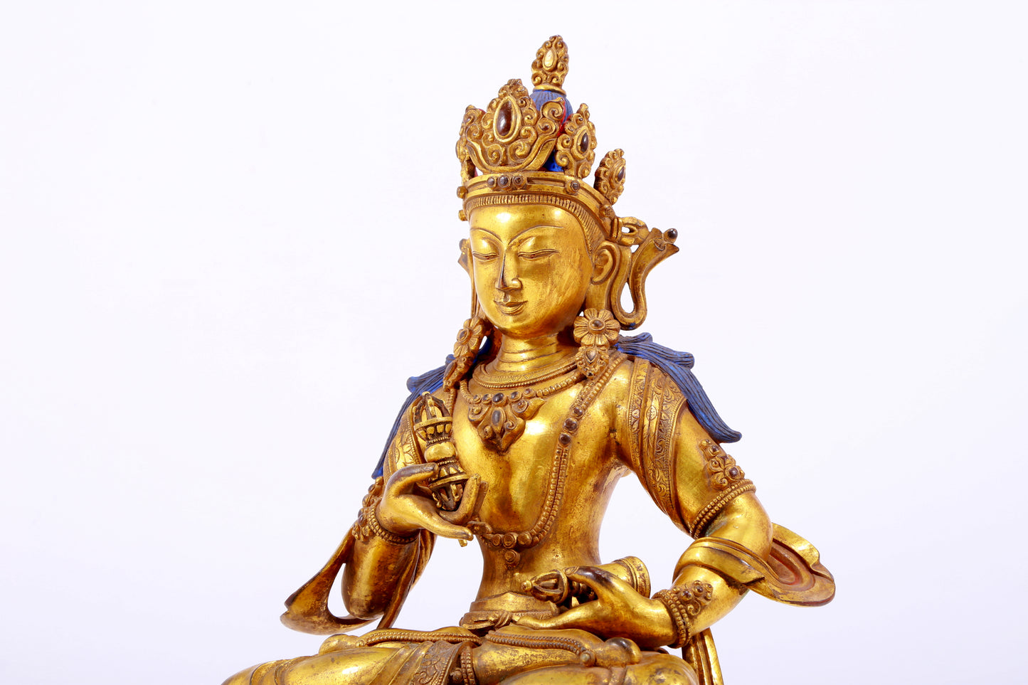 A Splendid Gilt-Bronze Figure Of Vajrasattva