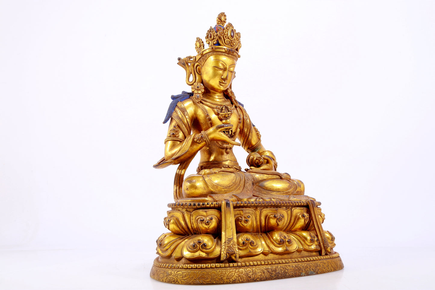A Splendid Gilt-Bronze Figure Of Vajrasattva