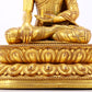 A Wonderful Gilt-Bronze Figure Of Longevity Buddha