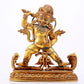 A gilt bronze Vajra statue