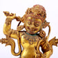 A gilt bronze Vajra statue