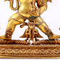 A gilt bronze Vajra statue