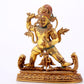 A gilt bronze Vajra statue