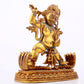 A gilt bronze Vajra statue