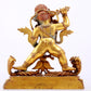 A gilt bronze Vajra statue