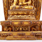 A Rare Gilt-Bronze Gem-Inlaid Figures Of Bodhisattva