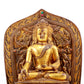 A Rare Gilt-Bronze Gem-Inlaid Figures Of Bodhisattva