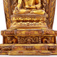 A Rare Gilt-Bronze Gem-Inlaid Figures Of Bodhisattva