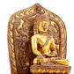 A Rare Gilt-Bronze Gem-Inlaid Figures Of Bodhisattva