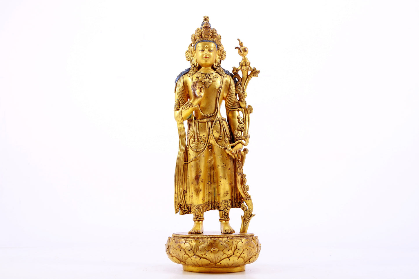 A Magnificent Gilt-Bronze Figure Of Tara