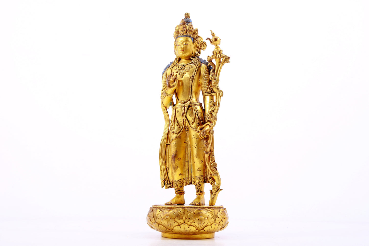 A Magnificent Gilt-Bronze Figure Of Tara