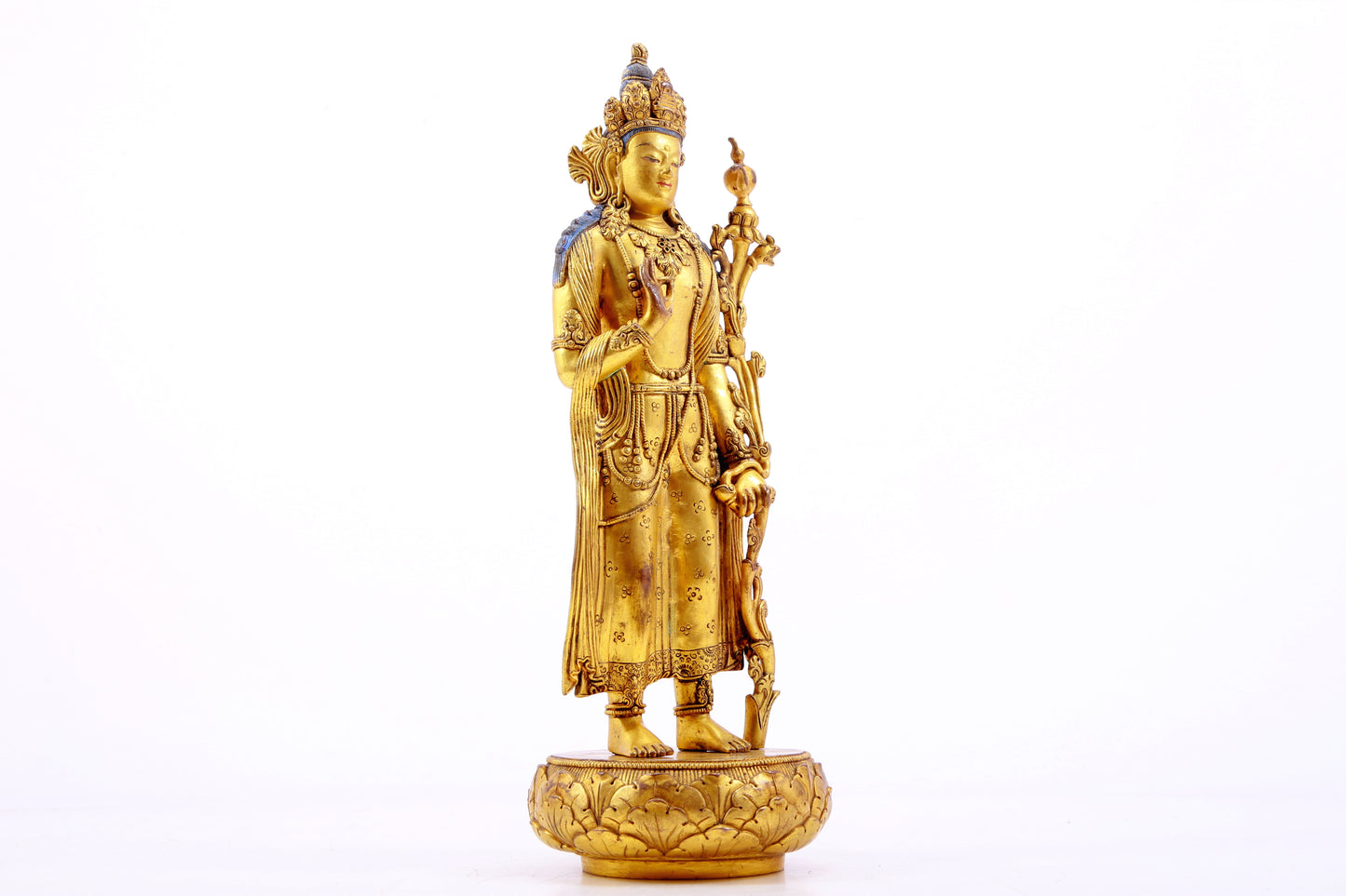 A Magnificent Gilt-Bronze Figure Of Tara