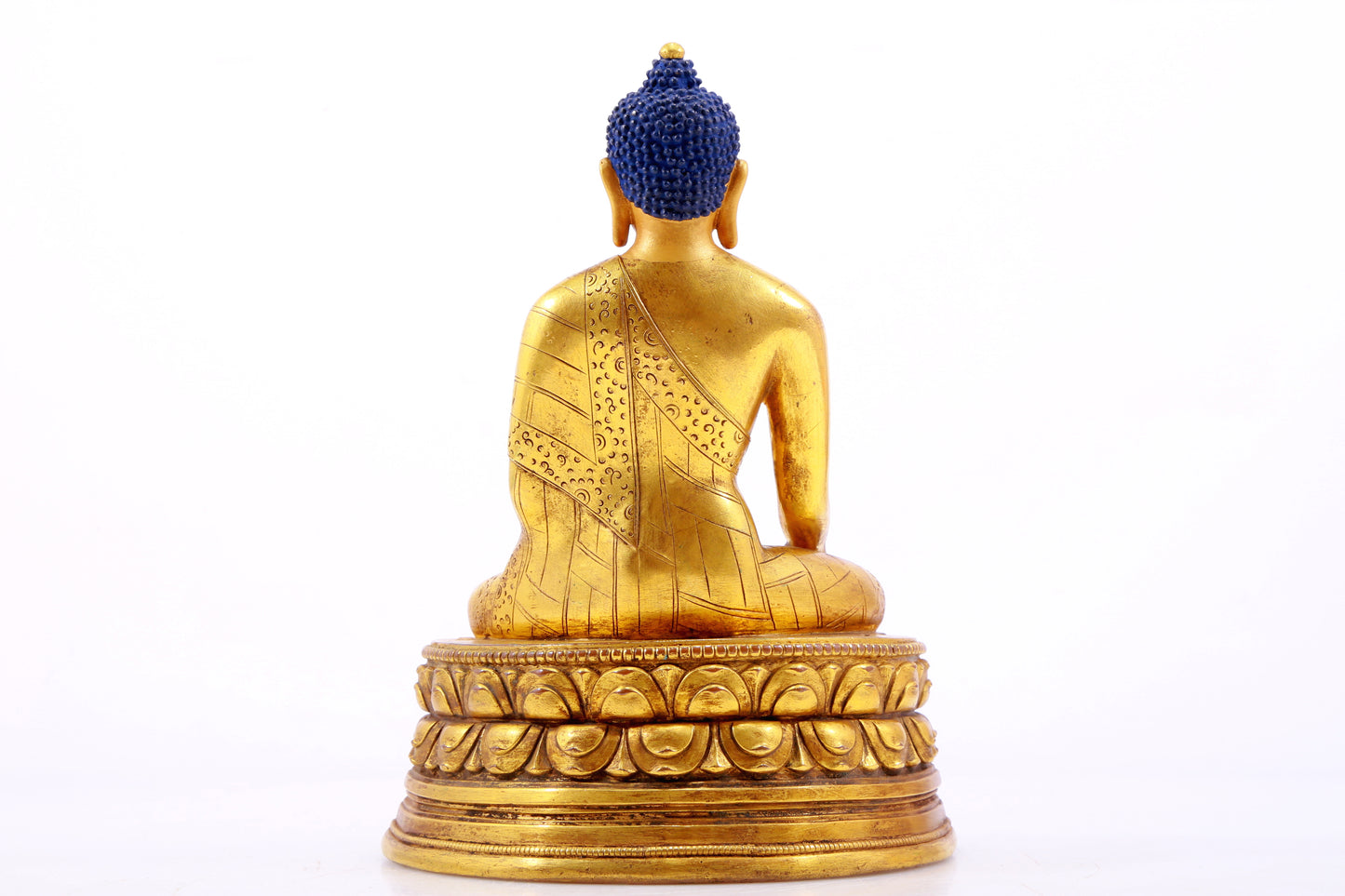 A Magnificent Gilt-Bronze Figure Of Buddha Shakyamuni