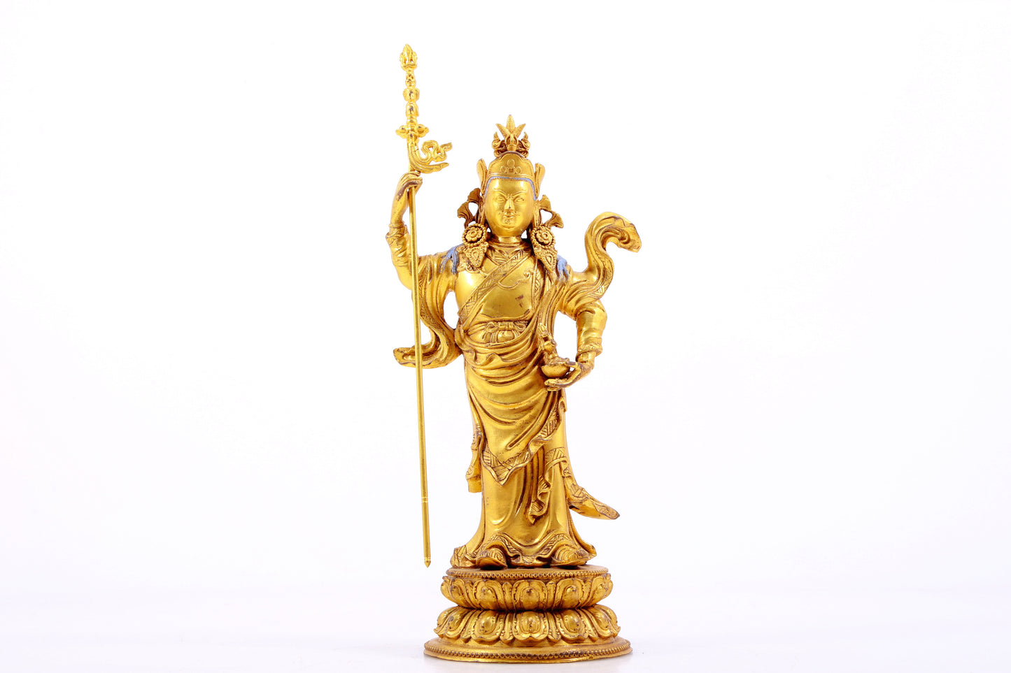 A Magnificent Gilt-Bronze Figure Of Padmasambhava