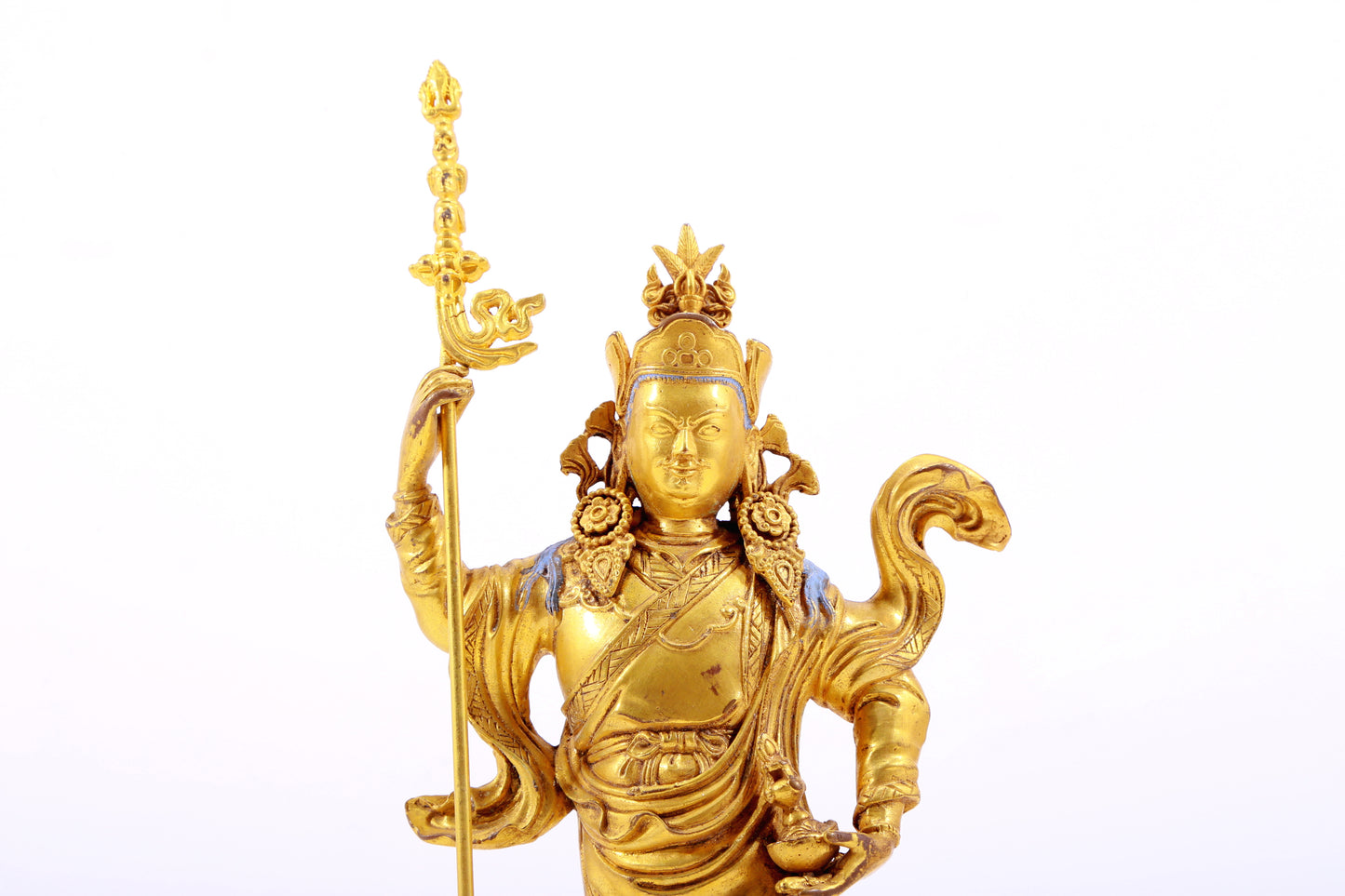 A Magnificent Gilt-Bronze Figure Of Padmasambhava