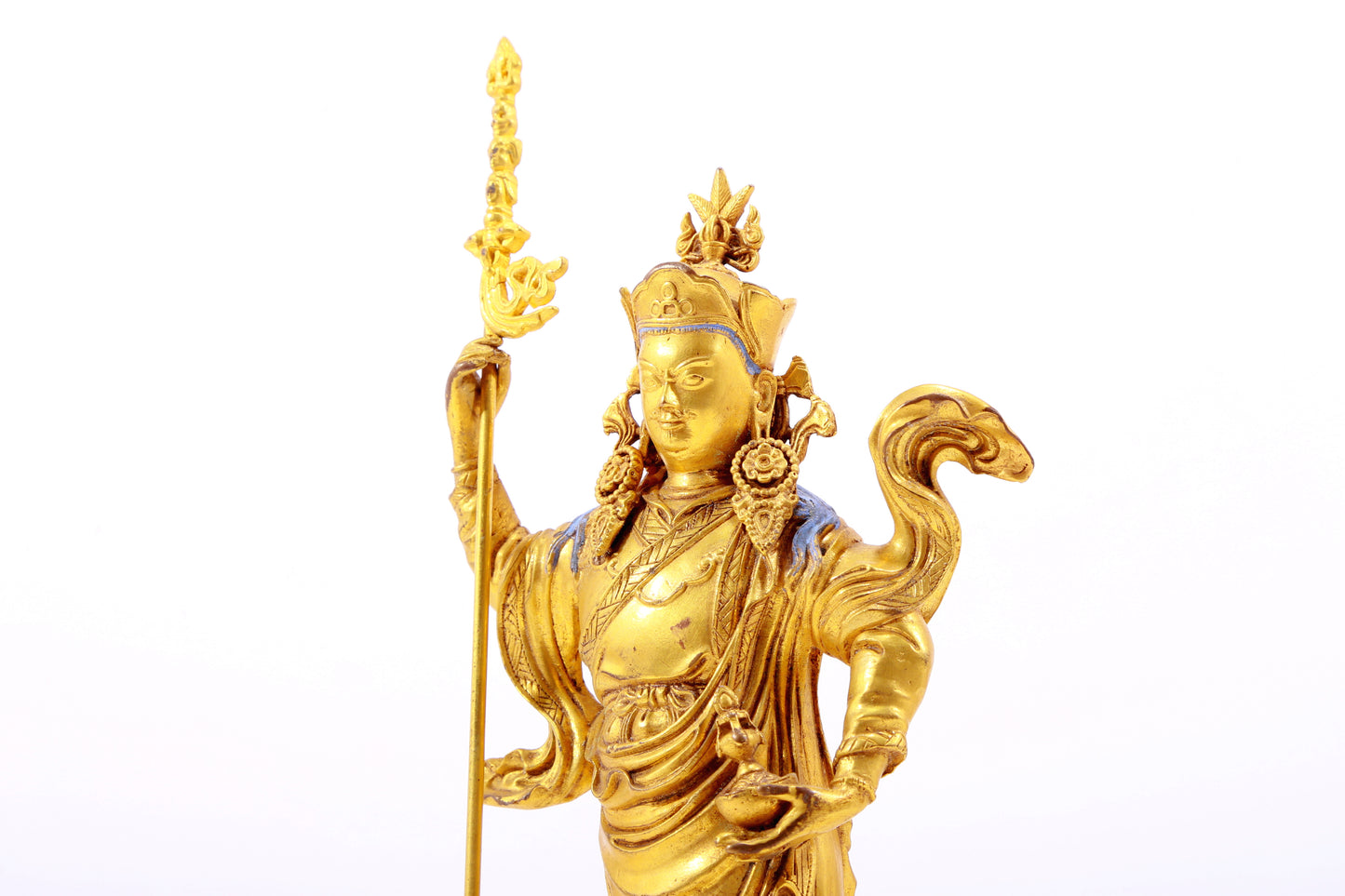 A Magnificent Gilt-Bronze Figure Of Padmasambhava