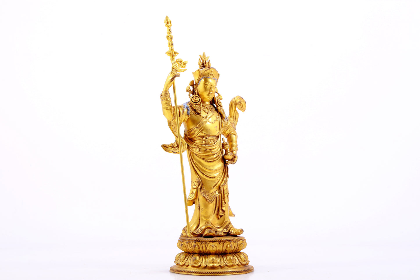 A Magnificent Gilt-Bronze Figure Of Padmasambhava