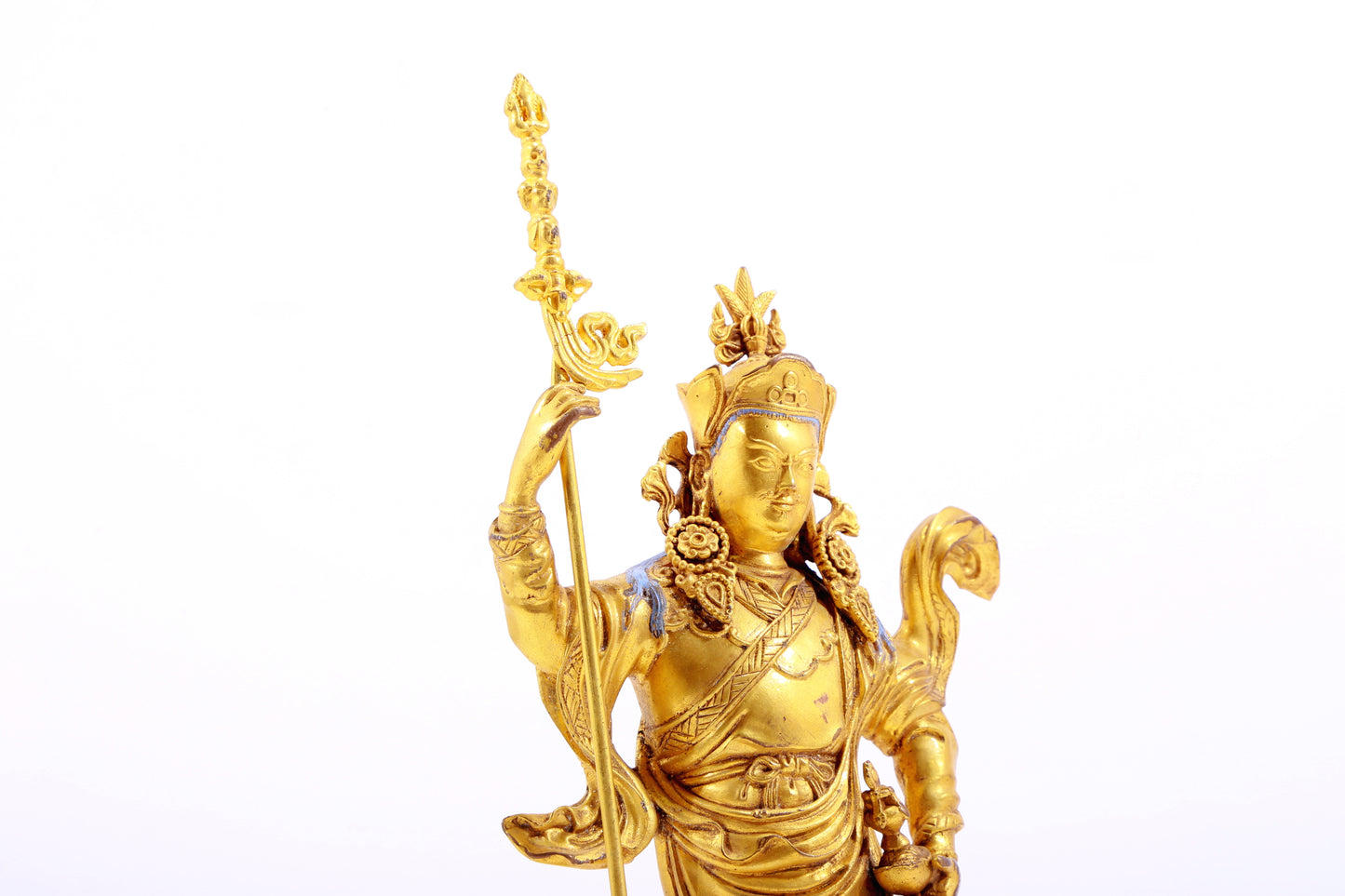 A Magnificent Gilt-Bronze Figure Of Padmasambhava