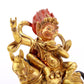 A Magnificent Gilt-Bronze Figure Of Kubera Seated On A Horse