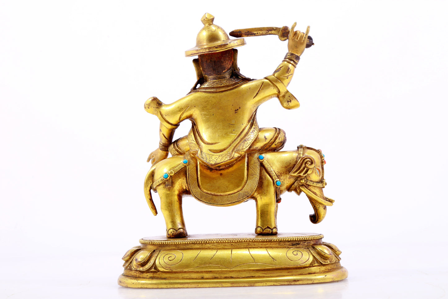 A gilt bronze statue of a great siddha