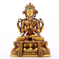 A Magnificent Gilt-Bronze Figure Of Four-Armed Avalokiteshvara