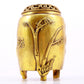 Magnificent Pair Of Gilt-Bronze 'Pine, Bamboo, Plum Blossom' Jars