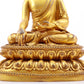 A gilt bronze statue of Gautama Buddha