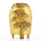 Magnificent Pair Of Gilt-Bronze 'Pine, Bamboo, Plum Blossom' Jars