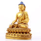 A gilt bronze statue of Gautama Buddha