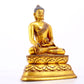 A Brilliant Set Of Three Gilt-Bronze Figures Of Buddha