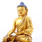 A gilt bronze statue of Gautama Buddha