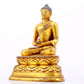 A Brilliant Set Of Three Gilt-Bronze Figures Of Buddha