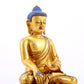 A gilt bronze statue of Gautama Buddha