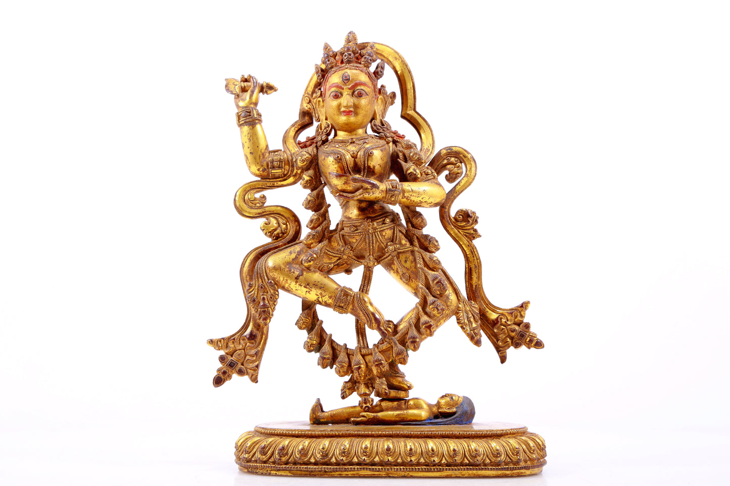 A Splendid Gilt-Bronze Figure Of Vajrapani