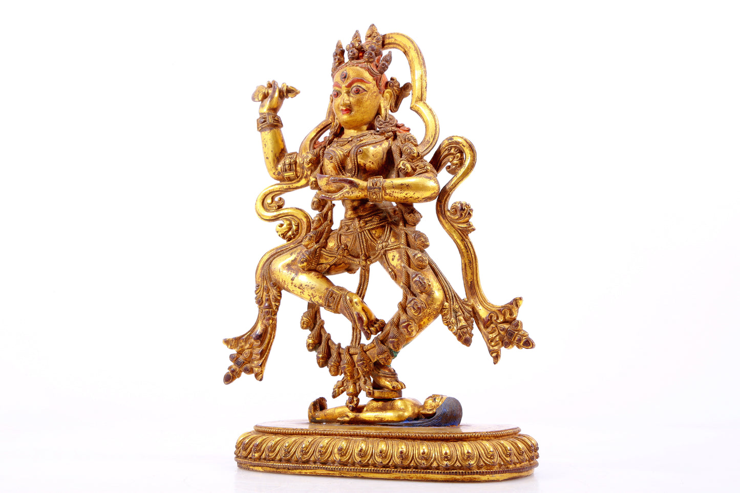 A Splendid Gilt-Bronze Figure Of Vajrapani