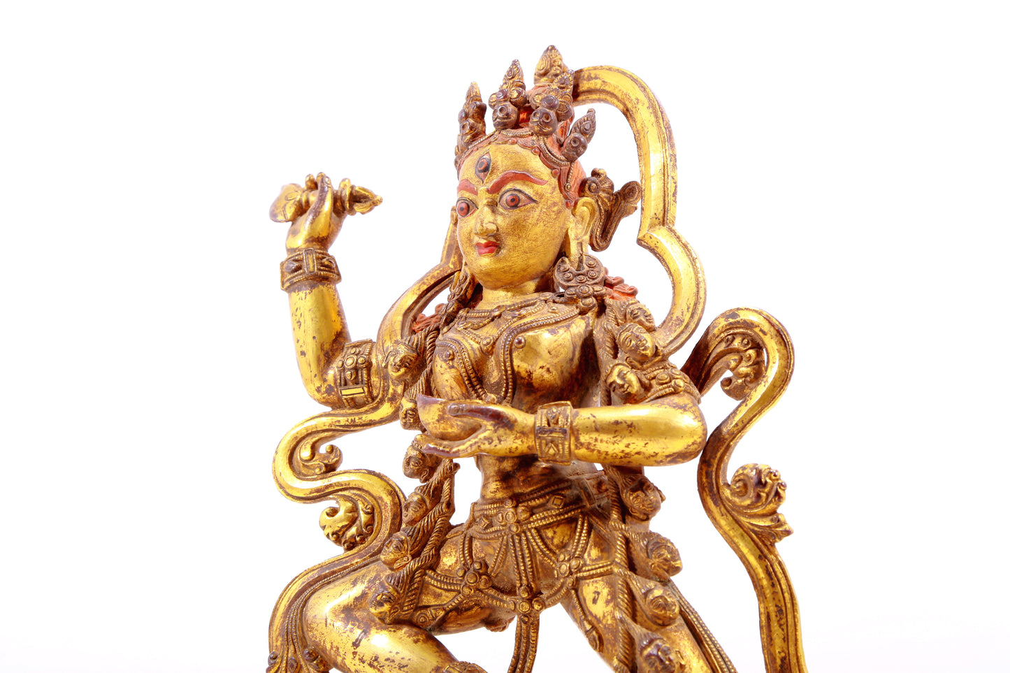 A Splendid Gilt-Bronze Figure Of Vajrapani