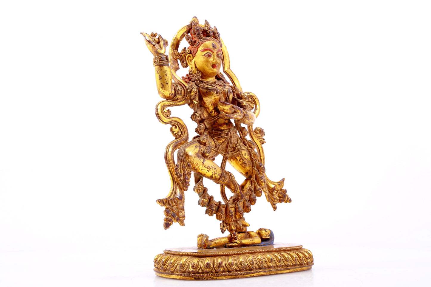 A Splendid Gilt-Bronze Figure Of Vajrapani