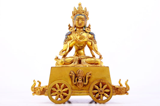 Splendid Gilt-Bronze Figure Of Bodhisattva