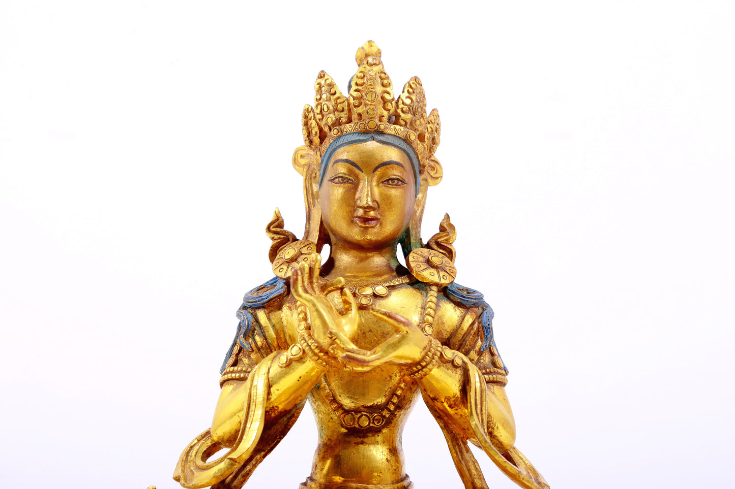 Splendid Gilt-Bronze Figure Of Bodhisattva