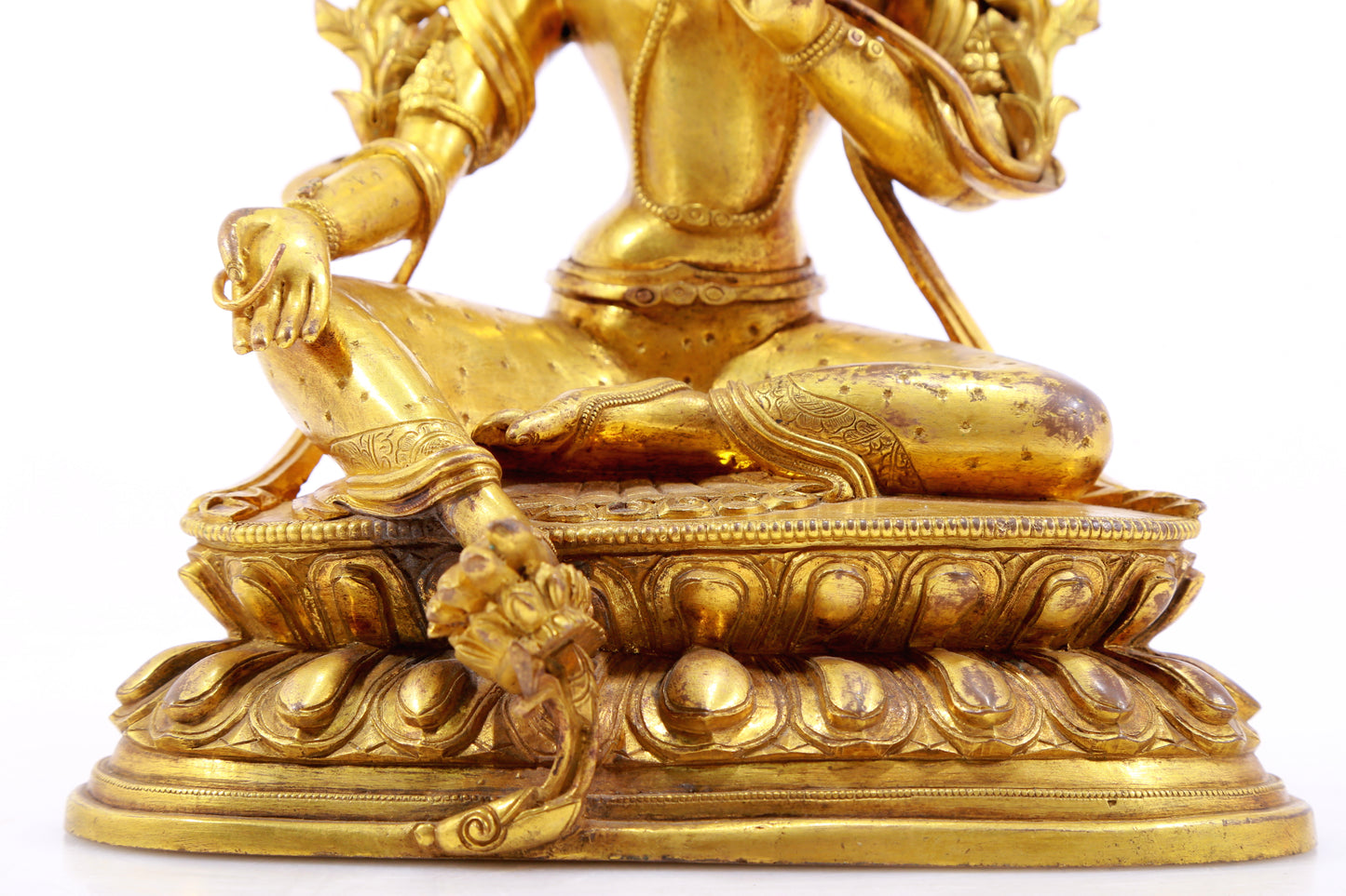 A Magnificent Gilt-Bronze Figure Of Green Tara