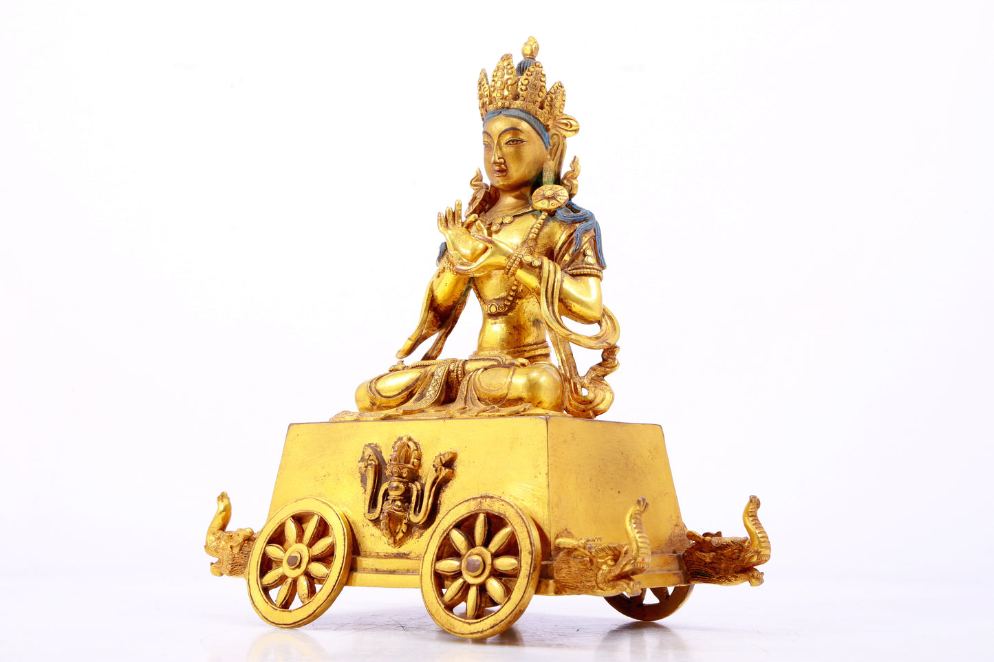 Splendid Gilt-Bronze Figure Of Bodhisattva