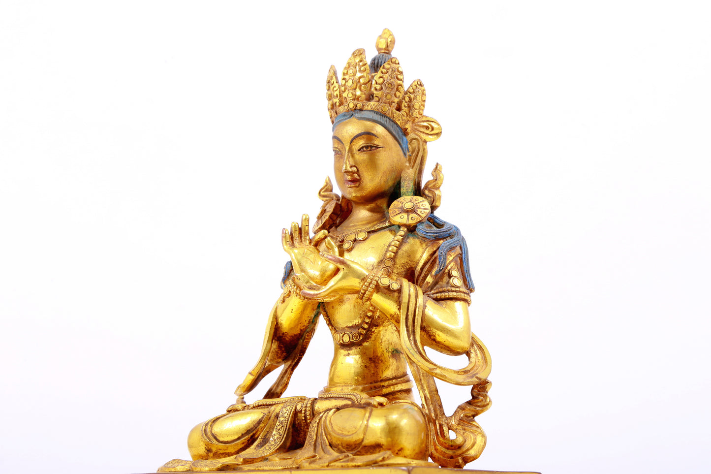 Splendid Gilt-Bronze Figure Of Bodhisattva